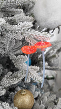 Load image into Gallery viewer, Orange Mushroom Earrings