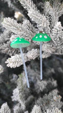 Load image into Gallery viewer, Green Mushroom Earrings