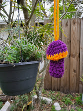 Load image into Gallery viewer, Hand crocheted mushroom pouch
