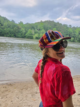 Load image into Gallery viewer, Rasta Tribal Rainbow Newboy Cap