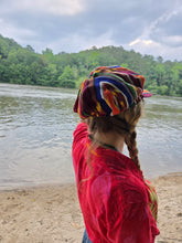 Load image into Gallery viewer, Rasta Tribal Rainbow Newboy Cap