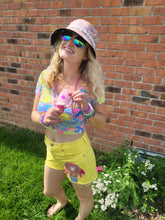 Load image into Gallery viewer, Hand crocheted mushroom pouch