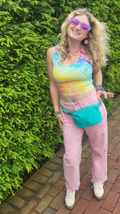 Turquoise Travel Waist Fanny Pack