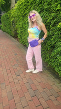 Load image into Gallery viewer, Purple Travel Waist Fanny Pack