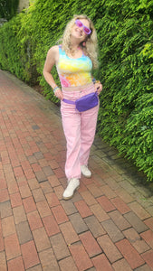 Purple Travel Waist Fanny Pack
