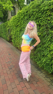 Orange Travel Waist Fanny Pack Bag