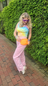 Orange Travel Waist Fanny Pack Bag