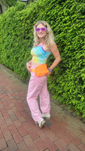 Orange Travel Waist Fanny Pack Bag