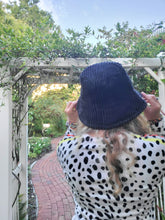 Load image into Gallery viewer, Black Courdoroy Bucket Hat
