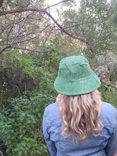 Load image into Gallery viewer, Green Courdoroy Bucket Hat