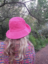 Load image into Gallery viewer, Hot Pink Courdoroy Bucket Hat