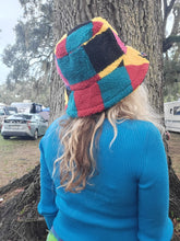 Load image into Gallery viewer, Color Block Fuzzy Bucket Hat
