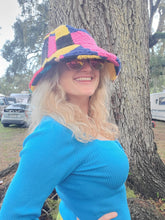 Load image into Gallery viewer, Color Block Fuzzy Bucket Hat