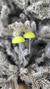 Yellow Mushroom Earrings