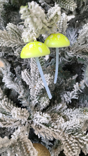 Yellow Mushroom Earrings