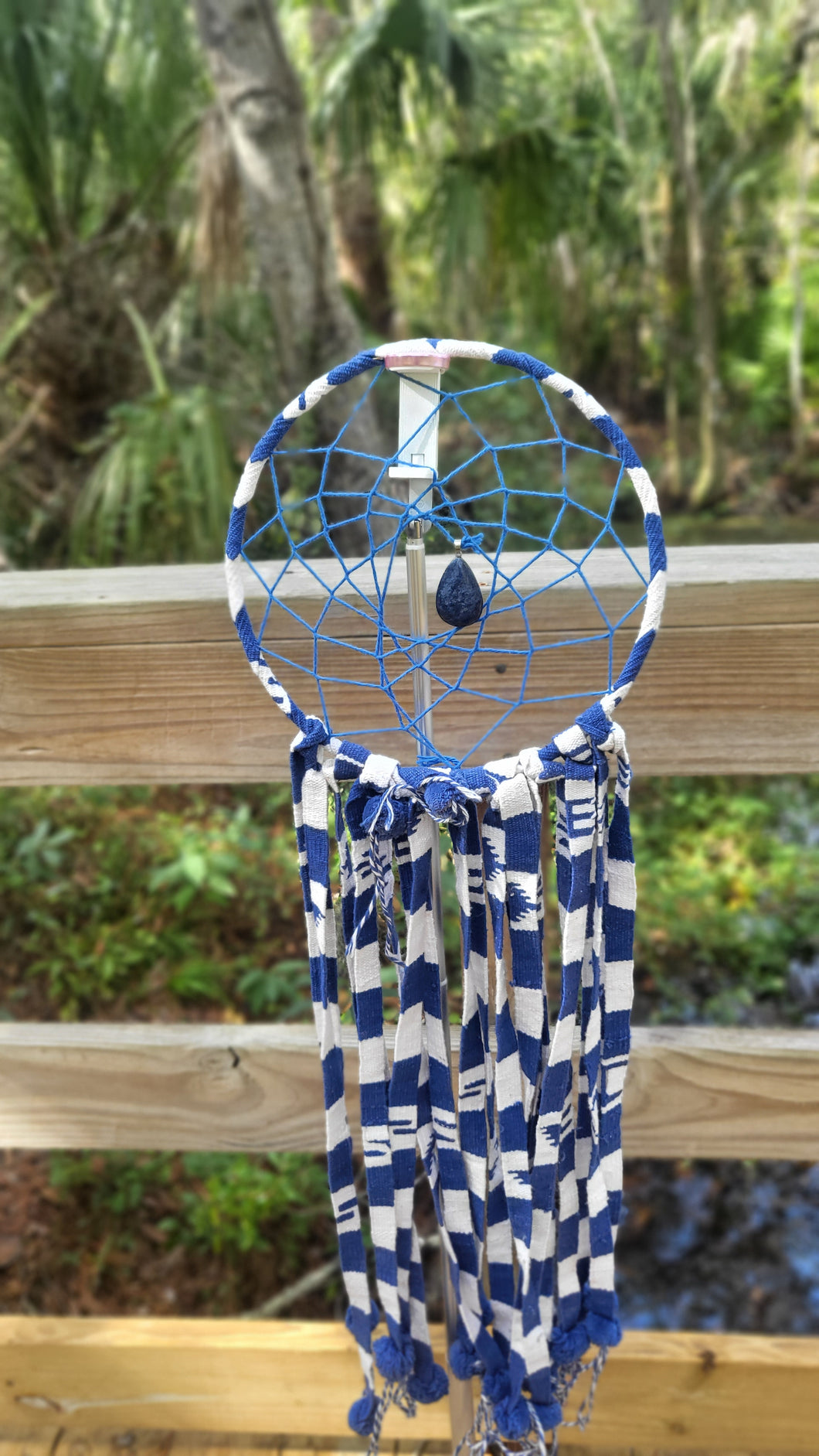 Blue and White Handmade Dreamcatcher