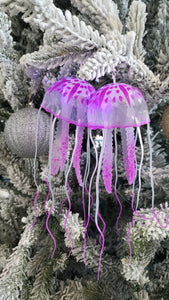 Purple Jellyfish Earrings