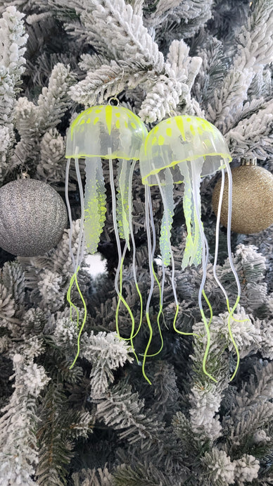 Chartruese Jellyfish Earrings