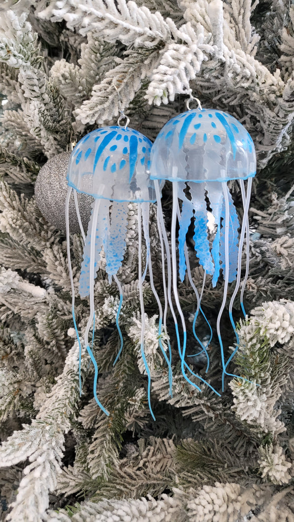 Blue Jellyfish Earrings