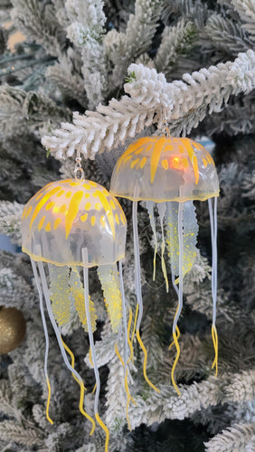 Yellow Jellyfish Earrings