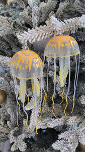 Yellow Jellyfish Earrings