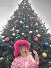 Load image into Gallery viewer, Hot Pink Floppy Faux Fur Bucket Hat