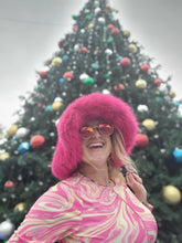 Load image into Gallery viewer, Hot Pink Floppy Faux Fur Bucket Hat
