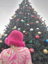 Load image into Gallery viewer, Hot Pink Floppy Faux Fur Bucket Hat
