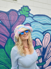 Load image into Gallery viewer, Fuzzy Pastel Rainbow Bucket Hat