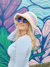 Load image into Gallery viewer, Fuzzy Pastel Rainbow Bucket Hat