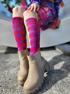 Handmade Tie Dye Knee Socks