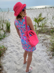 Pink Courdoroy Day Bag
