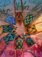 Load image into Gallery viewer, Handbeaded Mayan Medicine Pouch Necklace