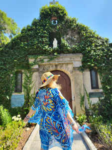 Silk Blue Kimono