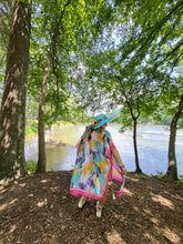 Load image into Gallery viewer, Rainbow Watercolor Kimono