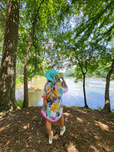 Load image into Gallery viewer, Rainbow Watercolor Kimono