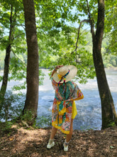 Load image into Gallery viewer, Yellow Tropical Kimono