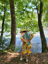 Load image into Gallery viewer, Yellow Tropical Kimono
