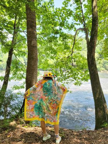 Yellow Tropical Kimono