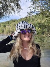 Load image into Gallery viewer, Zebra Fuzzy Bucket Hat