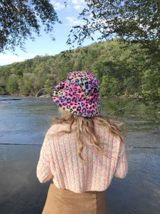 Wild Rainbow Fuzzy Bucket Hat