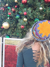 Load image into Gallery viewer, Rainbow ZigZag Orange Sunshine Crochet Bucket Hat
