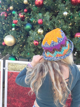 Load image into Gallery viewer, Rainbow ZigZag Orange Sunshine Crochet Bucket Hat