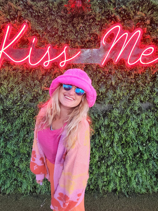 Hot Pink Fuzzy Bucket Hat