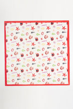 Load image into Gallery viewer, Red Sealife Scarf
