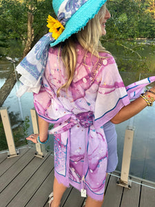 Purple Marble Kimono