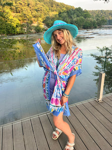 Abstract Rainbow Kimono