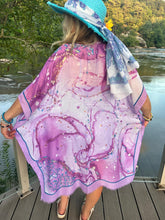 Load image into Gallery viewer, Purple Marble Kimono