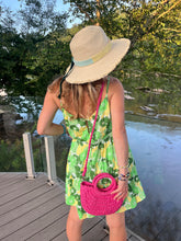 Load image into Gallery viewer, Small Straw Pink Handbag