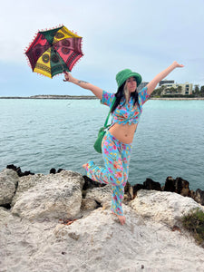 Green Courdoroy Bucket Hat